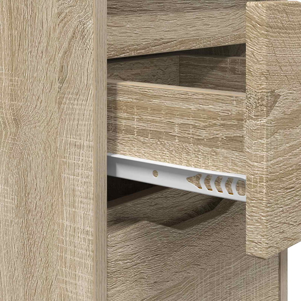vidaXL Stolik nocny Dąb Sonoma 30,5 x 30 x 43 cm Drewno inżynieryjne