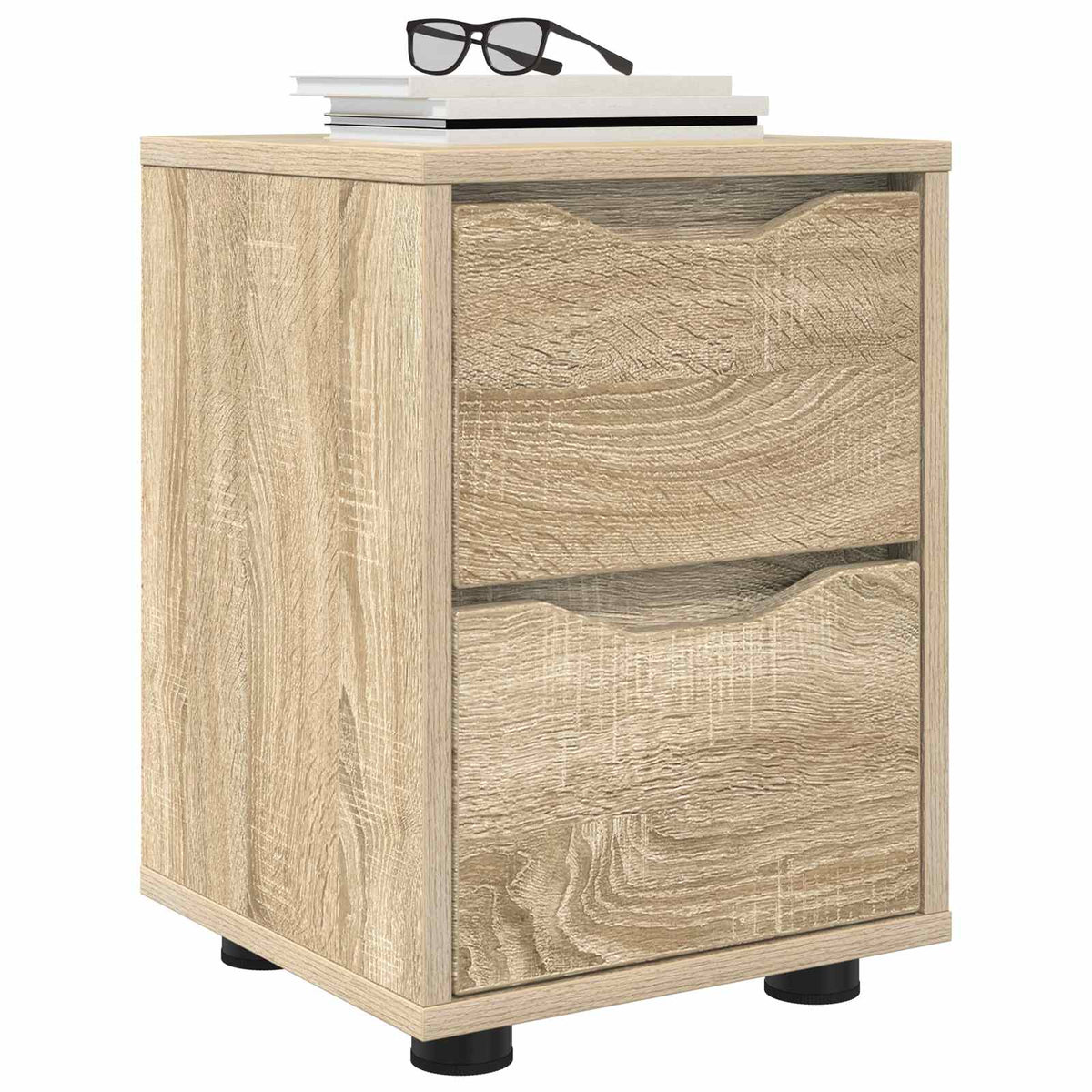 vidaXL Stolik nocny Dąb Sonoma 30,5 x 30 x 43 cm Drewno inżynieryjne