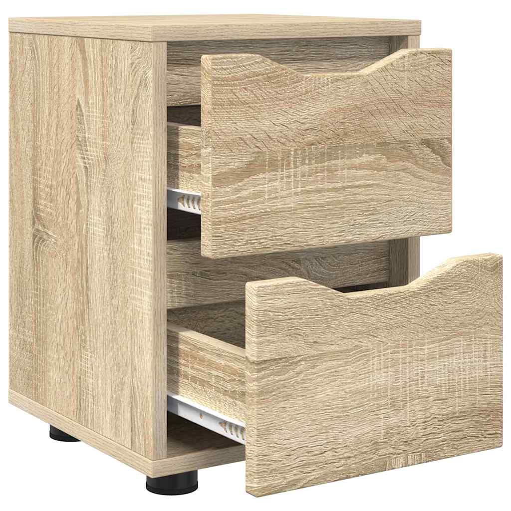 vidaXL Szafki nocne z szufladą 2 pcs Dąb Sonoma 30,5 x 30 x 43 cm