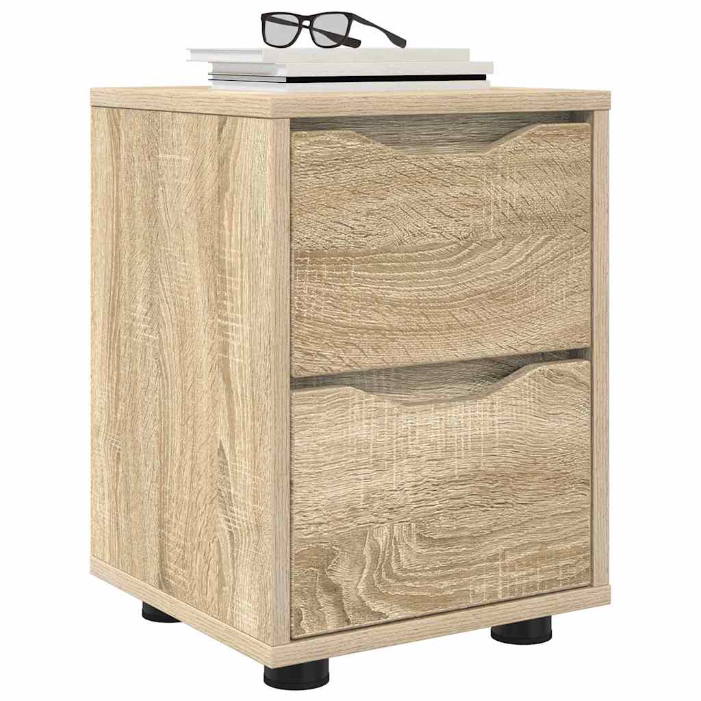vidaXL Szafki nocne z szufladą 2 pcs Dąb Sonoma 30,5 x 30 x 43 cm