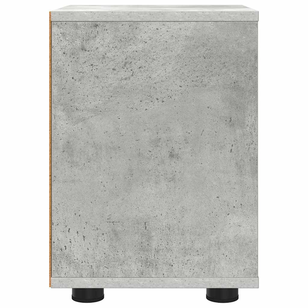 vidaXL Stolik nocny z szufladą Betonowy szary 30,5 x 30 x 43 cm