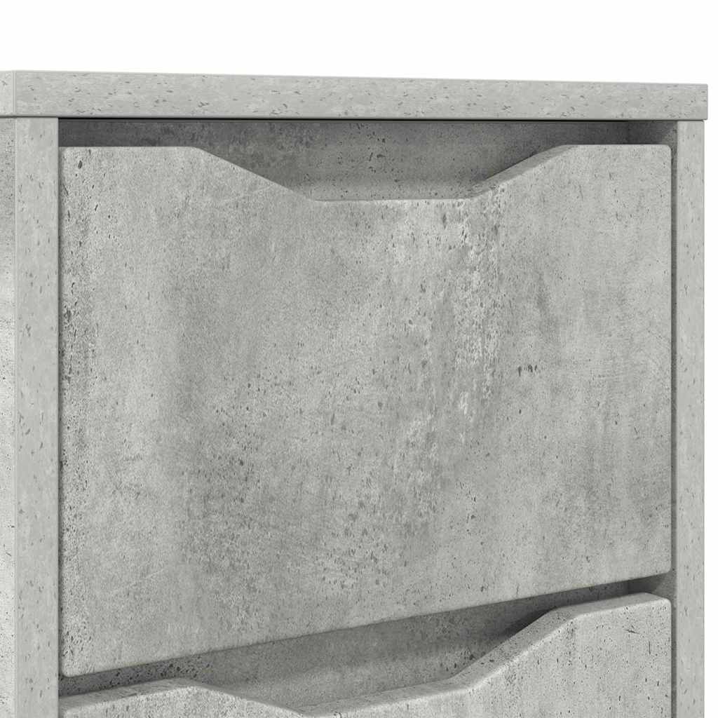 vidaXL Szafki nocne z szufladą 2 pcs Betonowy szary 30,5 x 30 x 43 cm