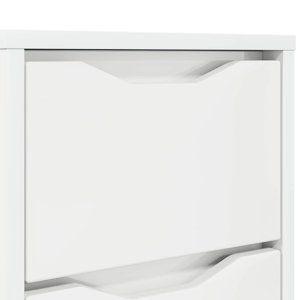 vidaXL Stolik nocny Wysoki połysk biały 30,5 x 30 x 43 cm