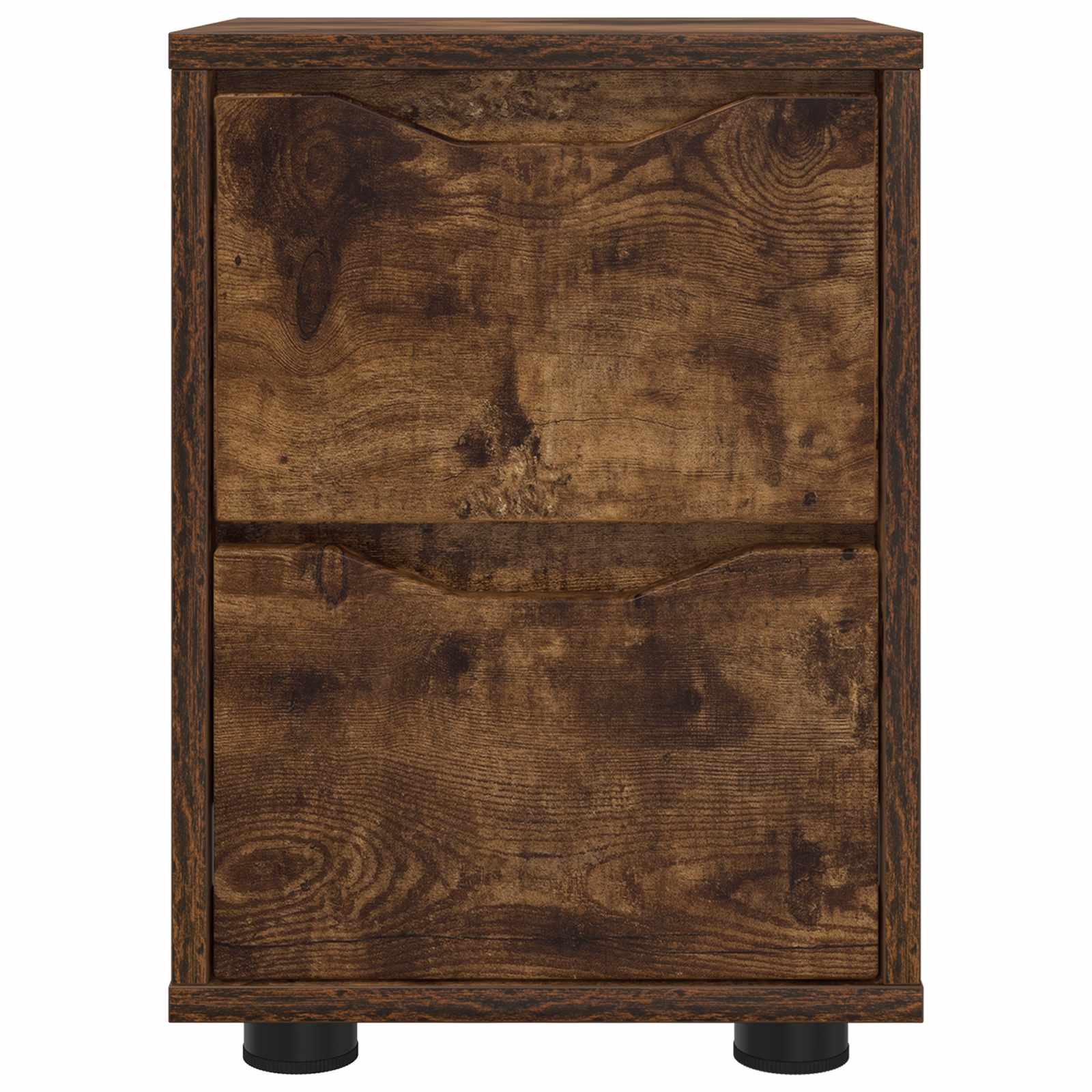 vidaXL Stolik nocny Dąb wędzony 30,5 x 30 x 43 cm Drewno inżynieryjne