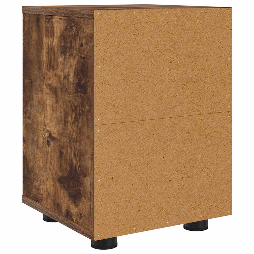 vidaXL Szafki nocne z szufladą 2 pcs Dąb wędzony 30,5 x 30 x 43 cm