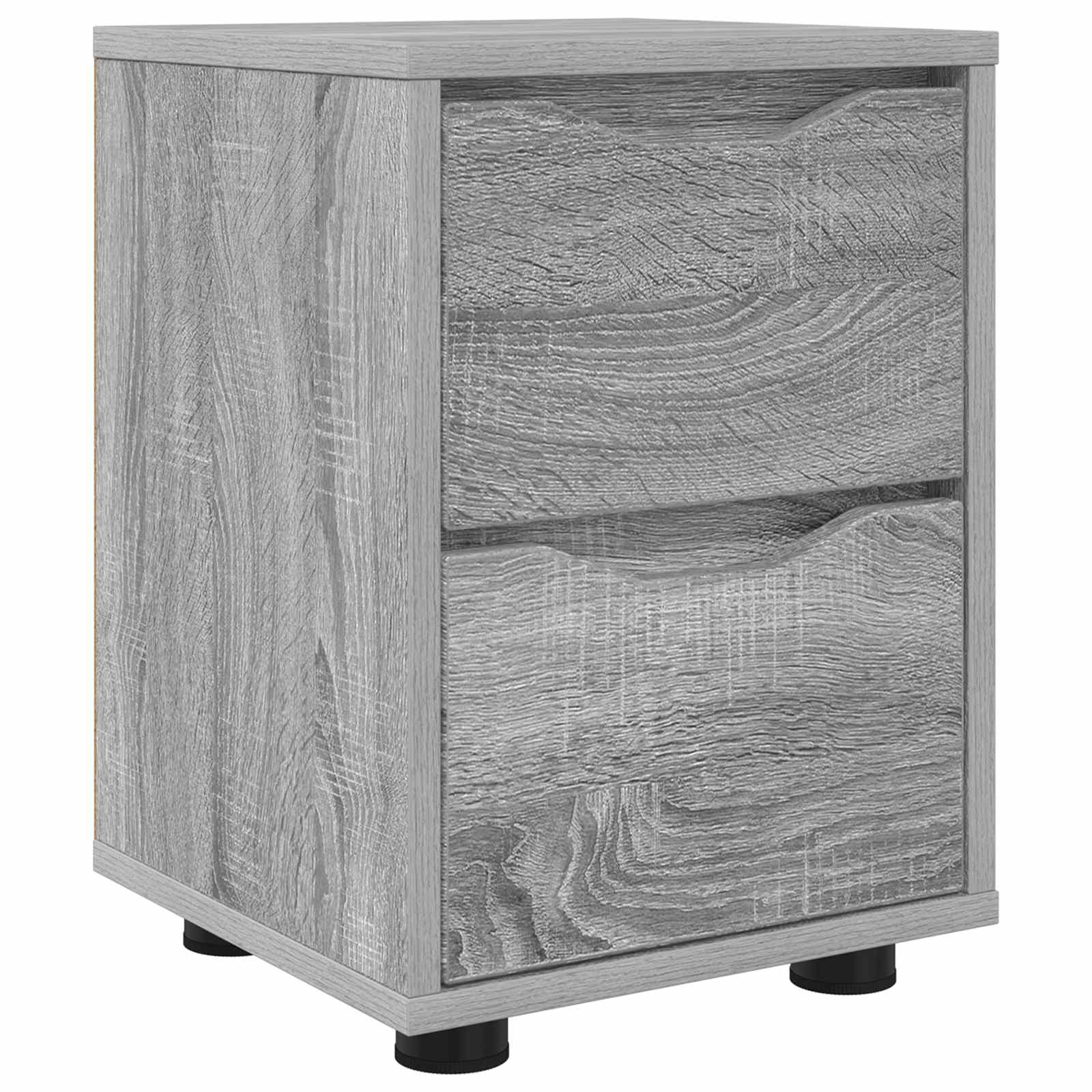 vidaXL Stolik nocny Szary Sonoma 30,5 x 30 x 43 cm Drewno inżynieryjne
