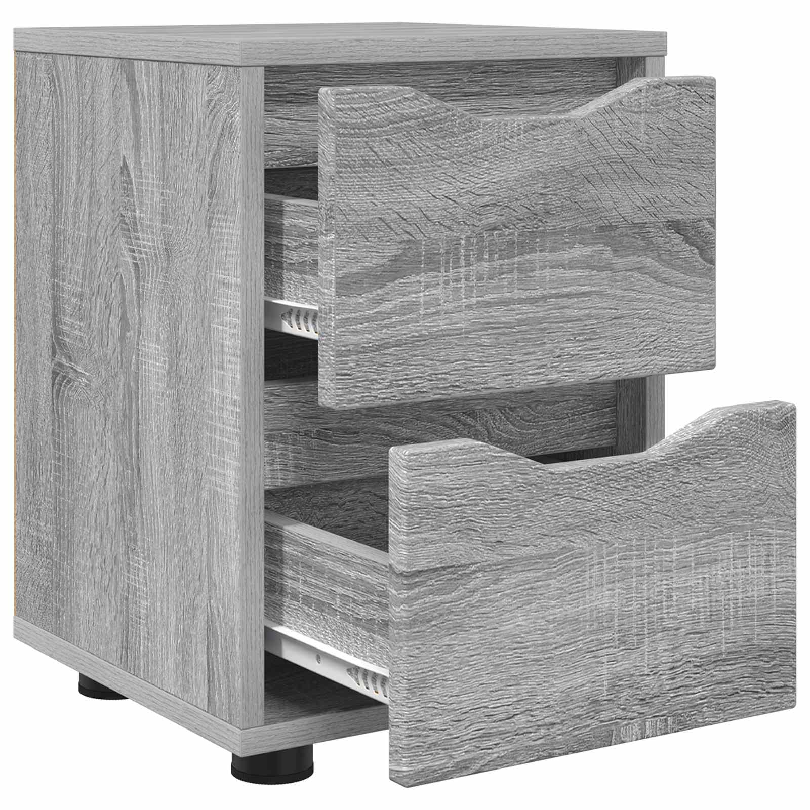vidaXL Stolik nocny Szary Sonoma 30,5 x 30 x 43 cm Drewno inżynieryjne