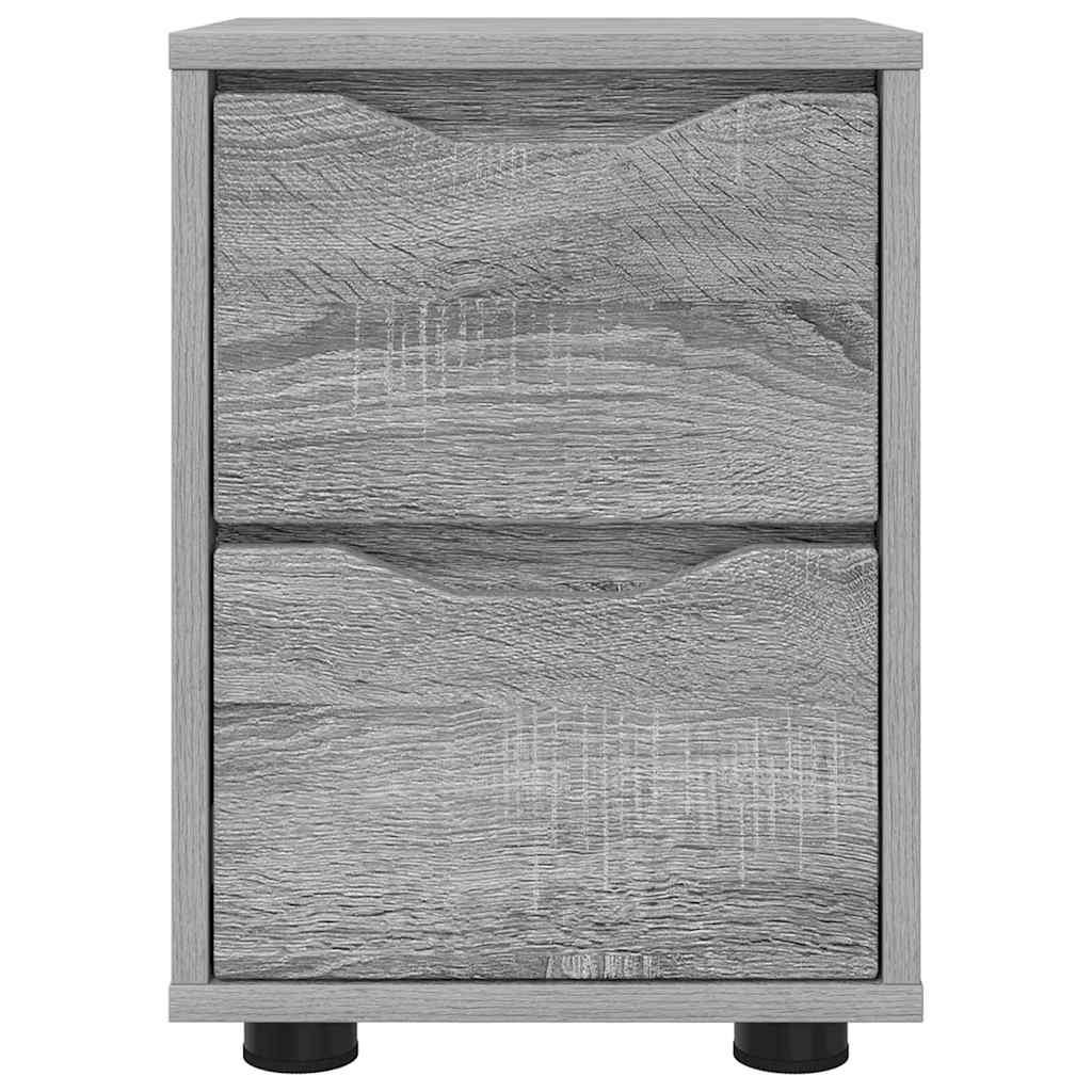 vidaXL Stolik nocny z szufladą Szary Sonoma 30,5 x 30 x 43 cm