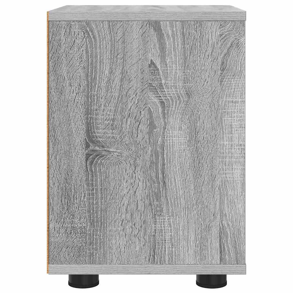vidaXL Szafki nocne z szufladą 2 pcs Szary Sonoma 30,5 x 30 x 43 cm