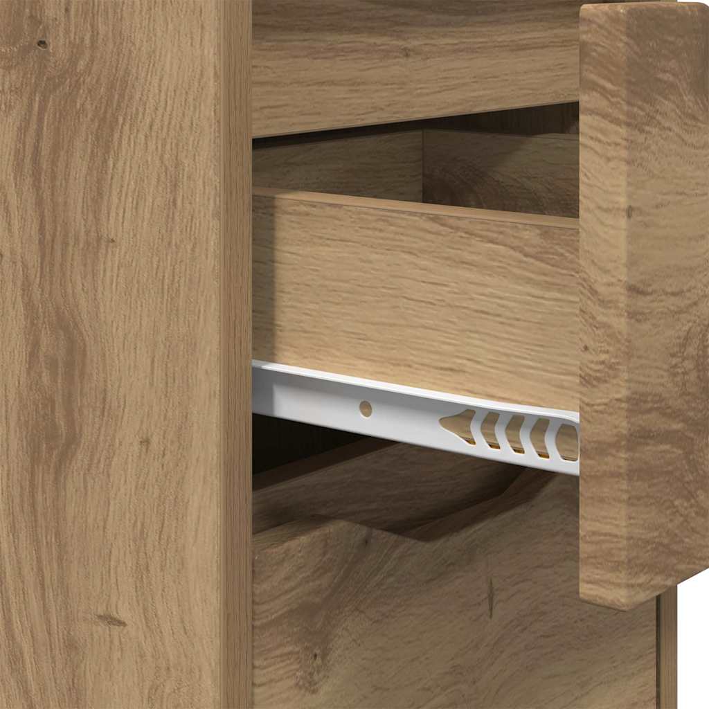 vidaXL Szafki nocne 2 pcs Dąb rzemieślniczy 30,5 x 30 x 43 cm