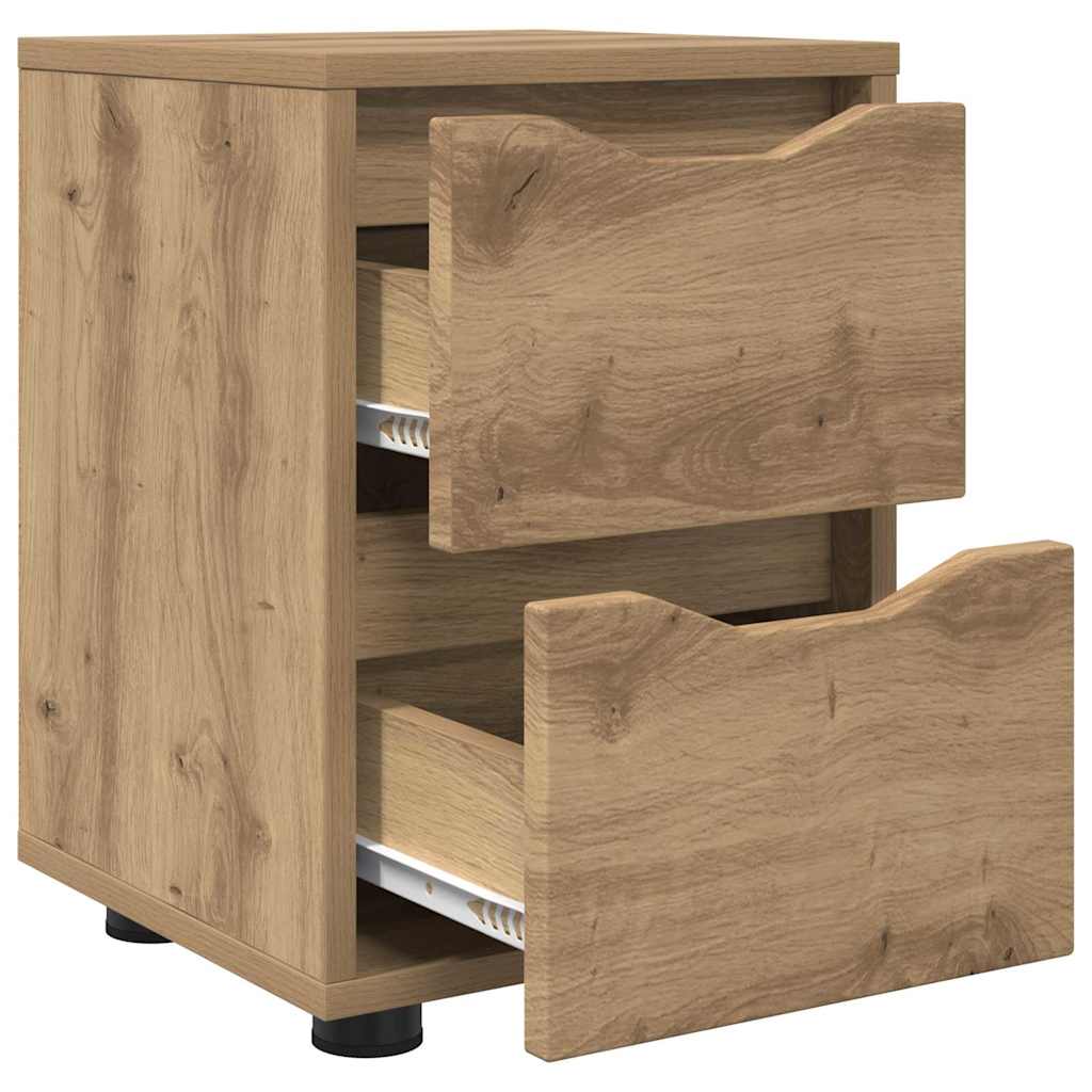 vidaXL Szafki nocne 2 pcs Dąb rzemieślniczy 30,5 x 30 x 43 cm