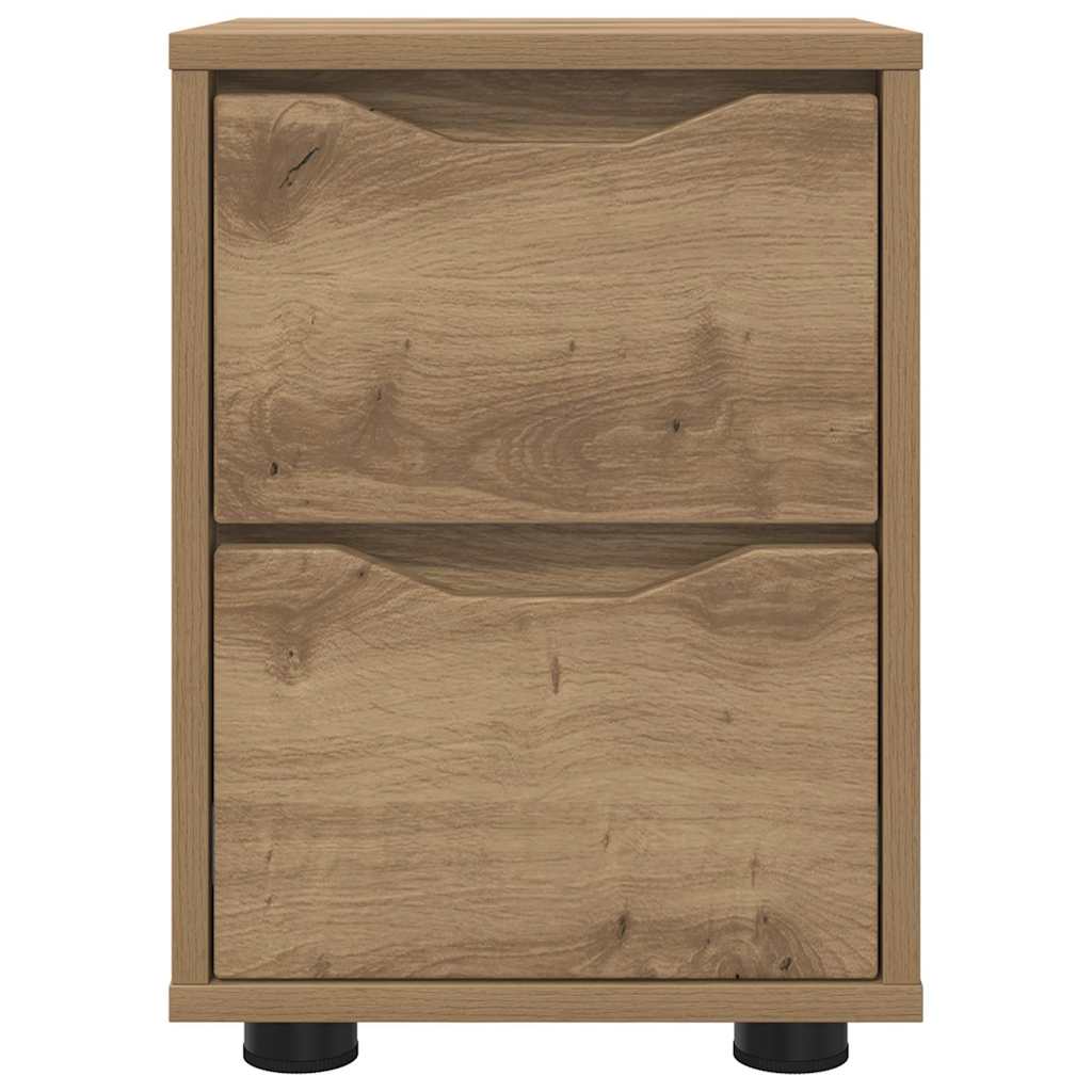 vidaXL Szafki nocne 2 pcs Dąb rzemieślniczy 30,5 x 30 x 43 cm