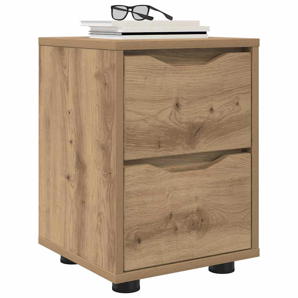 vidaXL Szafki nocne 2 pcs Dąb rzemieślniczy 30,5 x 30 x 43 cm