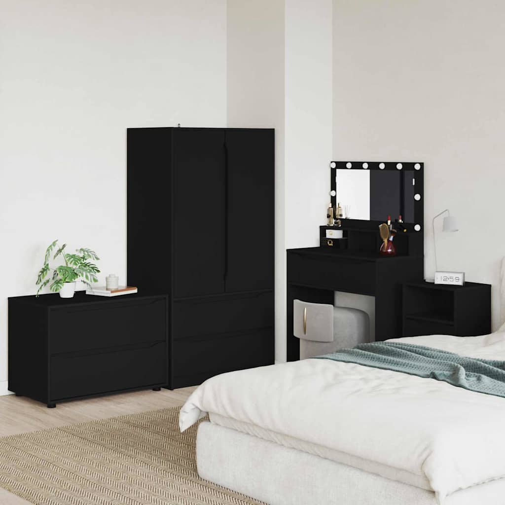 vidaXL Szafka do przechowywania Czarny 80 x 48 x 57 cm