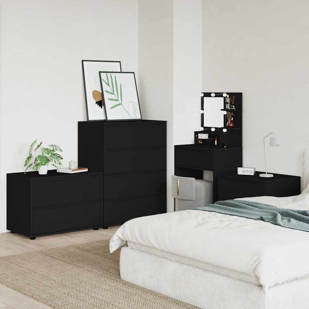vidaXL Szafka do przechowywania Czarny 80 x 48 x 57 cm