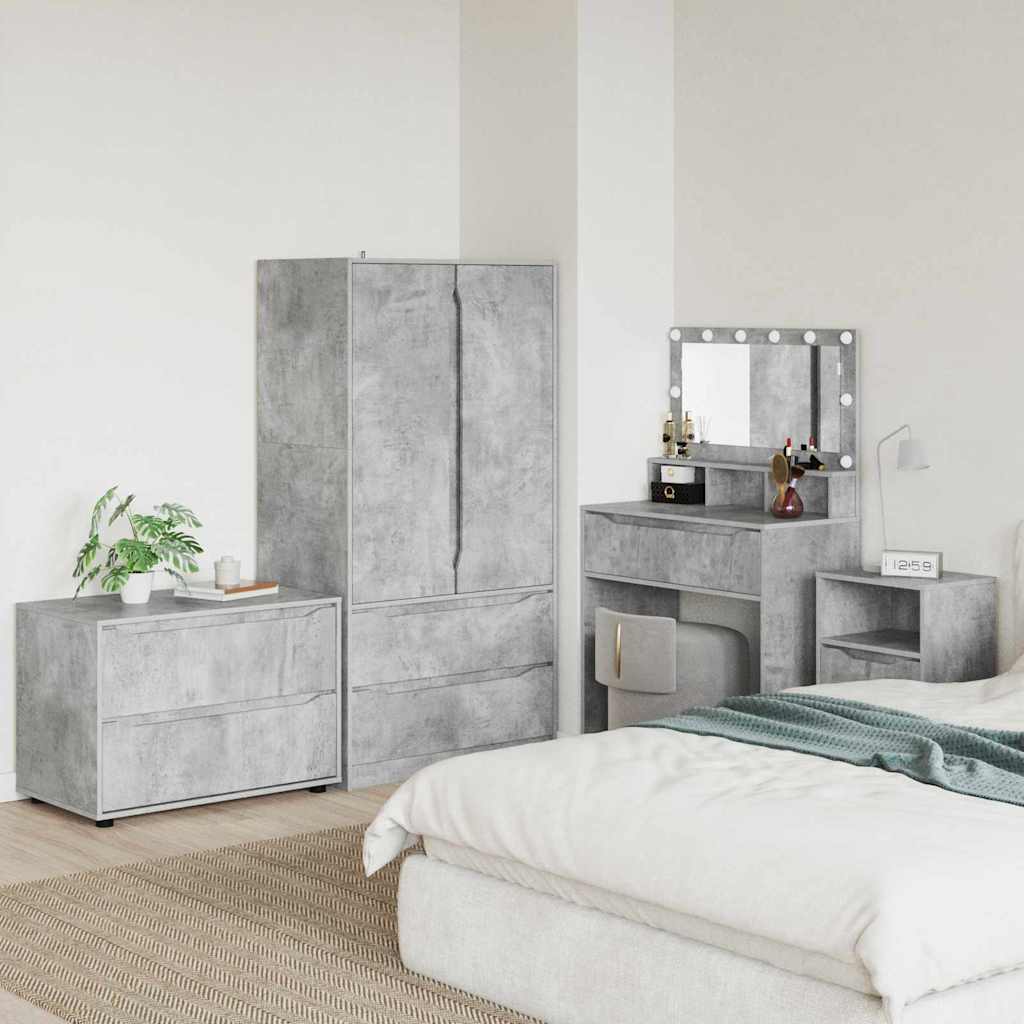 vidaXL Szafka do przechowywania Betonowy szary 80 x 48 x 57 cm