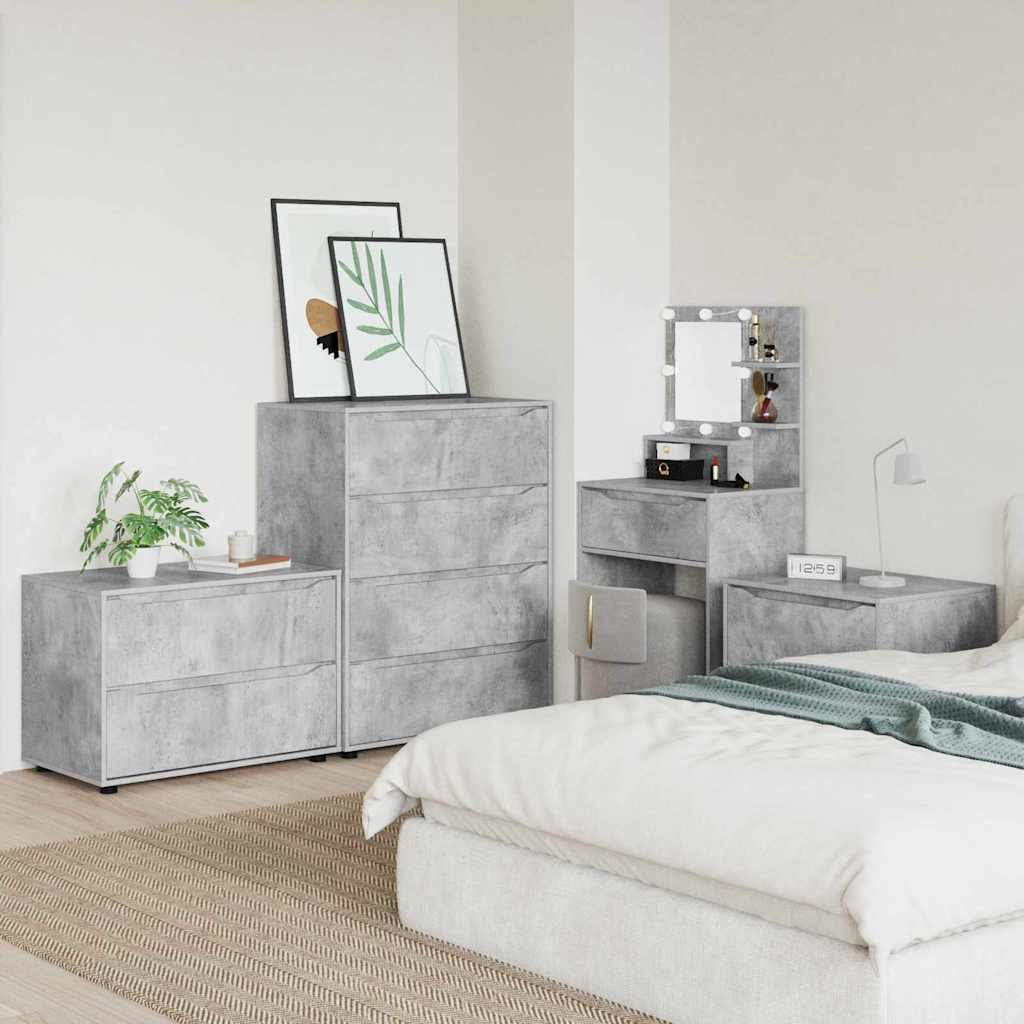vidaXL Szafka do przechowywania Betonowy szary 80 x 48 x 57 cm