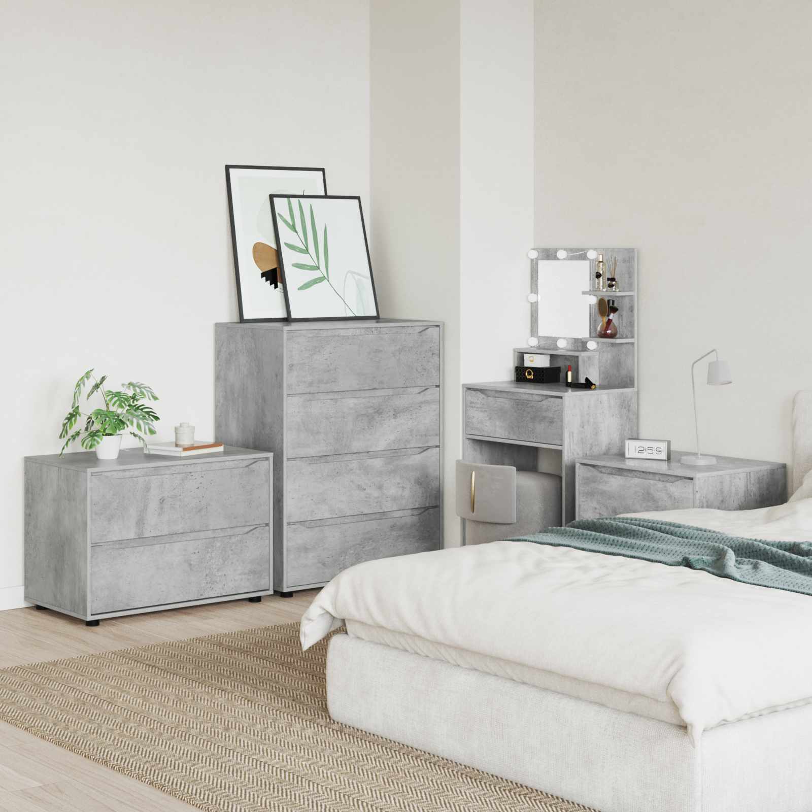 vidaXL Szafka do przechowywania 80 x 48 x 57 cm Drewno inżynieryjne