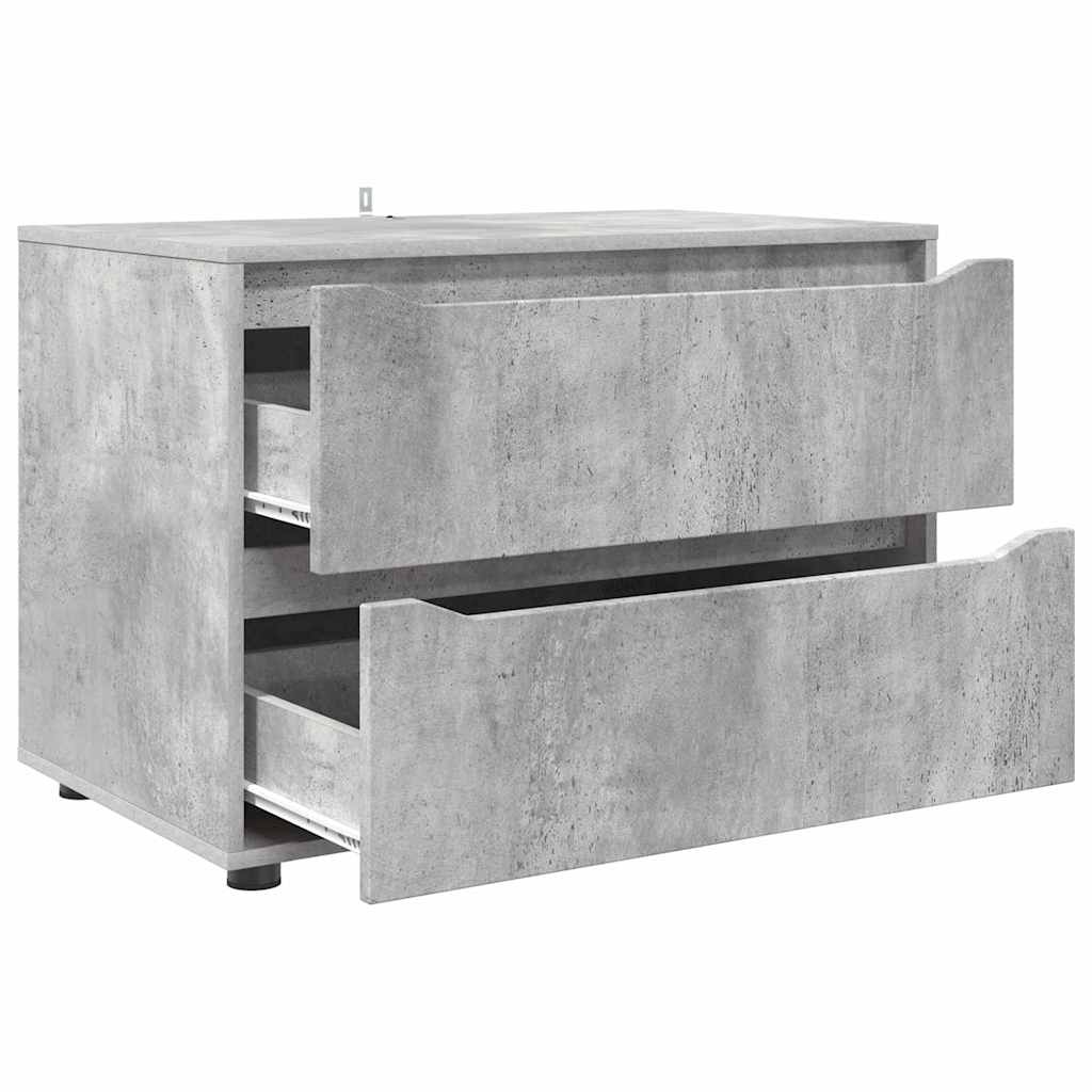 vidaXL Szafka do przechowywania Betonowy szary 80 x 48 x 57 cm