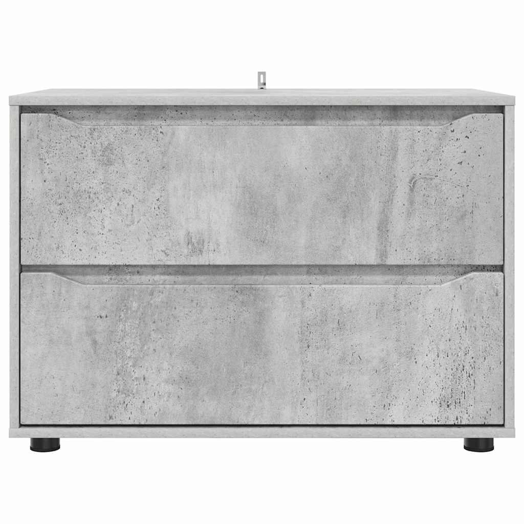 vidaXL Szafka do przechowywania Betonowy szary 80 x 48 x 57 cm