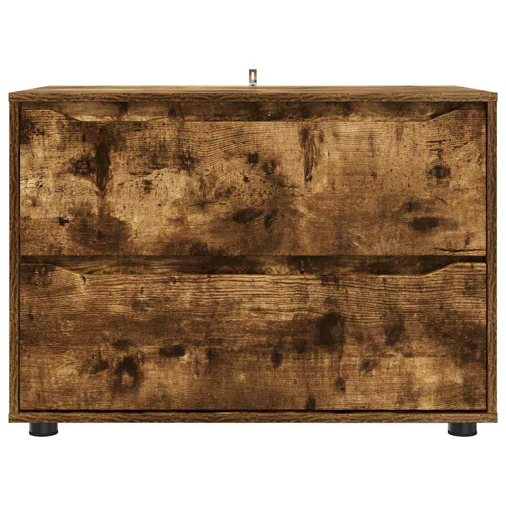 vidaXL Szafka do przechowywania Dąb wędzony 80 x 48 x 57 cm