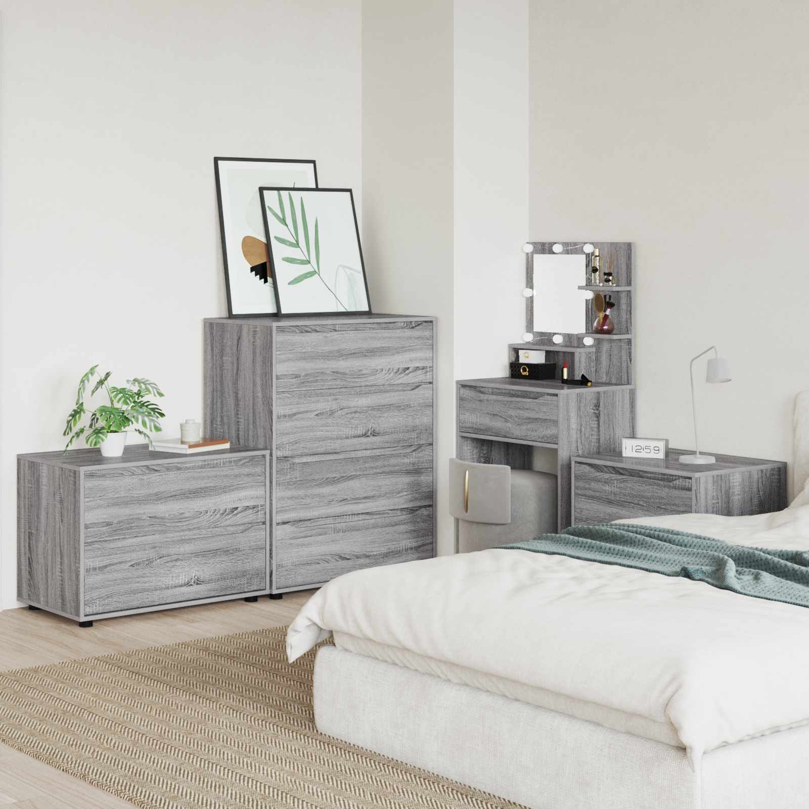 vidaXL Szafka do przechowywania 80 x 48 x 57 cm Drewno inżynieryjne
