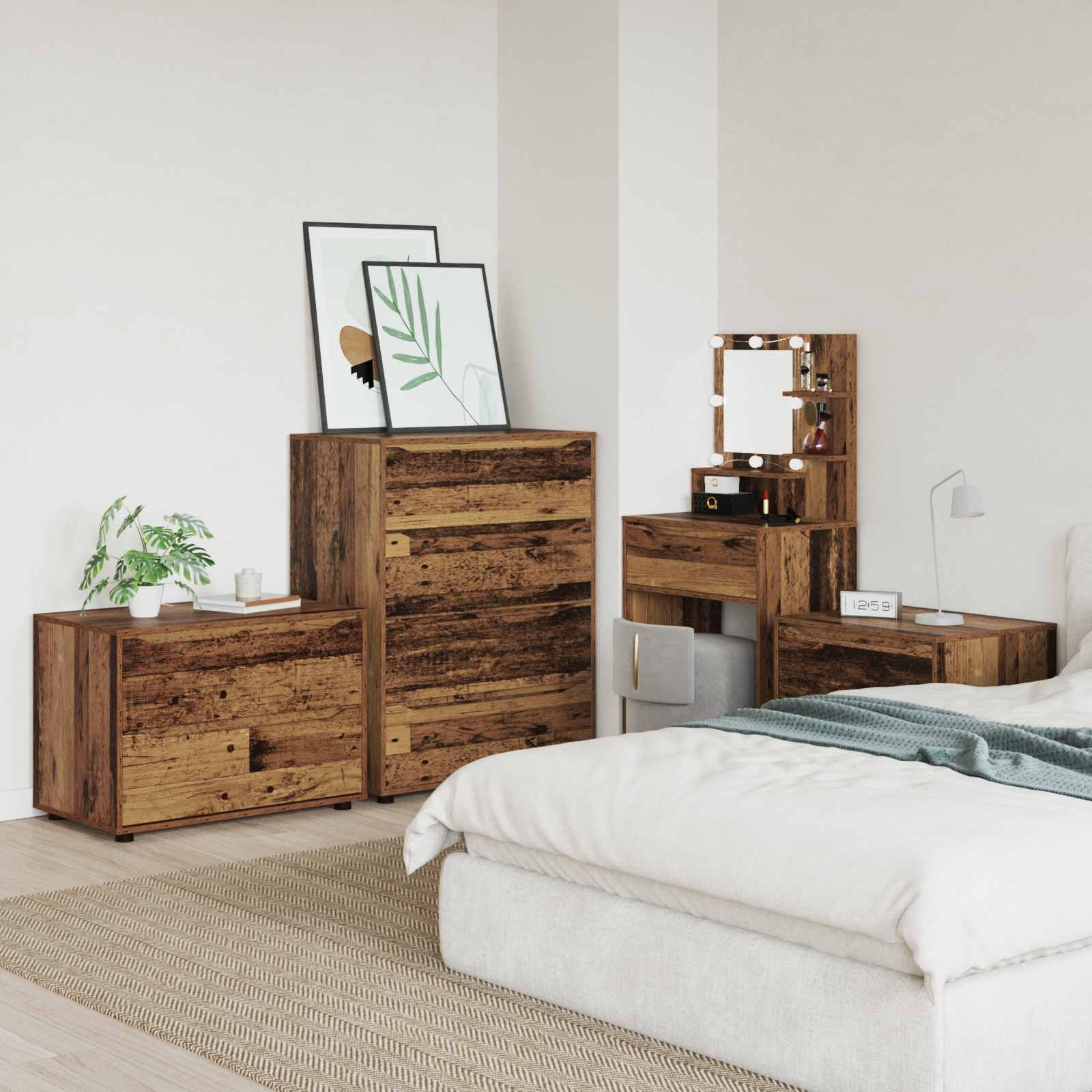 vidaXL Szafka do przechowywania 80 x 48 x 57 cm Drewno inżynieryjne
