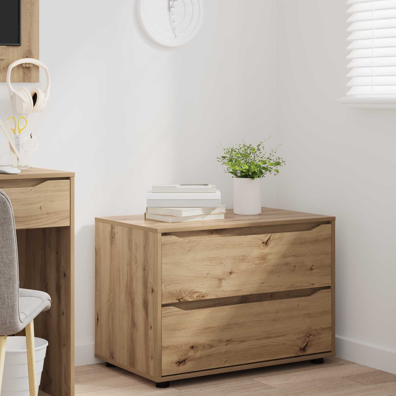 vidaXL Szafka do przechowywania 80 x 48 x 57 cm Drewno inżynieryjne