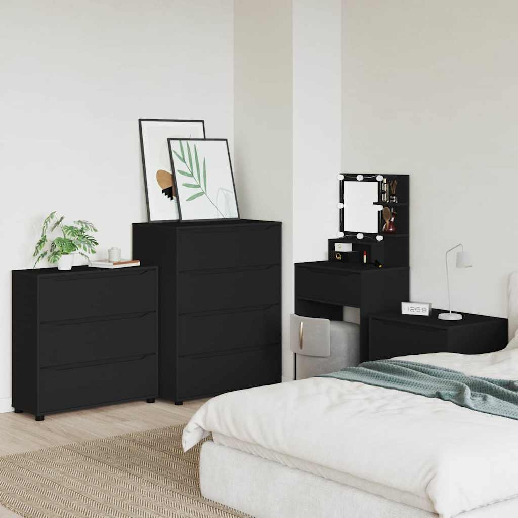 vidaXL Szafka do przechowywania Czarny 80 x 31 x 81 cm