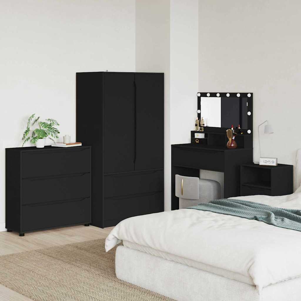 vidaXL Szafka do przechowywania Czarny 80 x 31 x 81 cm