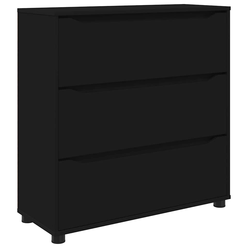 vidaXL Szafka do przechowywania Czarny 80 x 31 x 81 cm