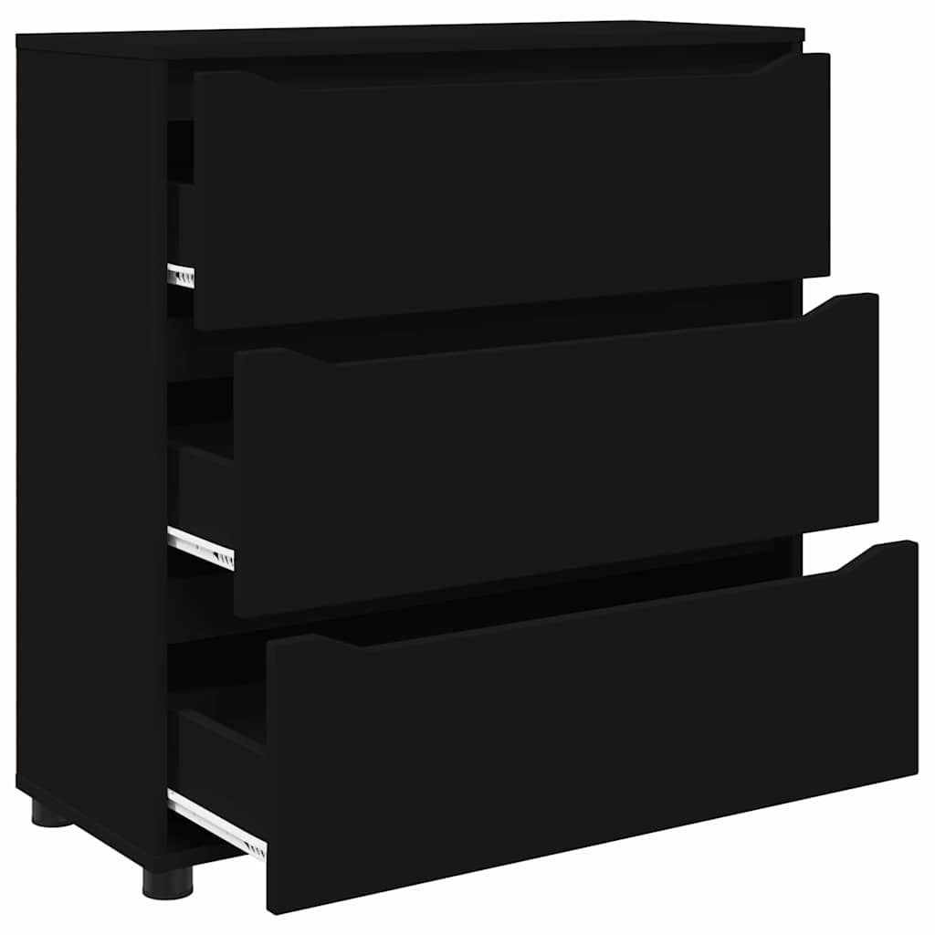 vidaXL Szafka do przechowywania Czarny 80 x 31 x 81 cm