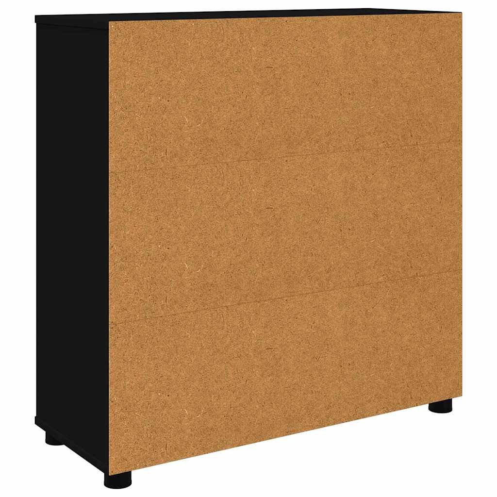 vidaXL Szafka do przechowywania Czarny 80 x 31 x 81 cm