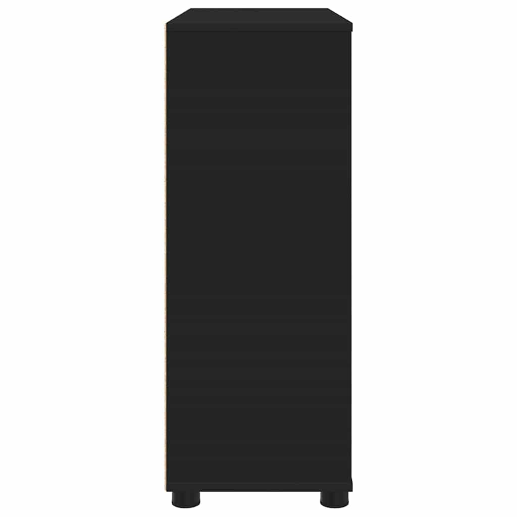 vidaXL Szafka do przechowywania Czarny 80 x 31 x 81 cm