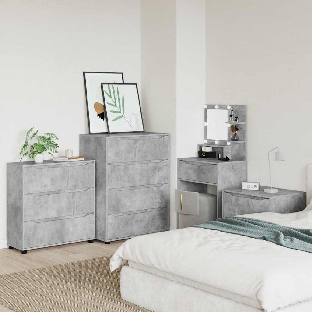 vidaXL Szafka do przechowywania Betonowy szary 80 x 31 x 81 cm