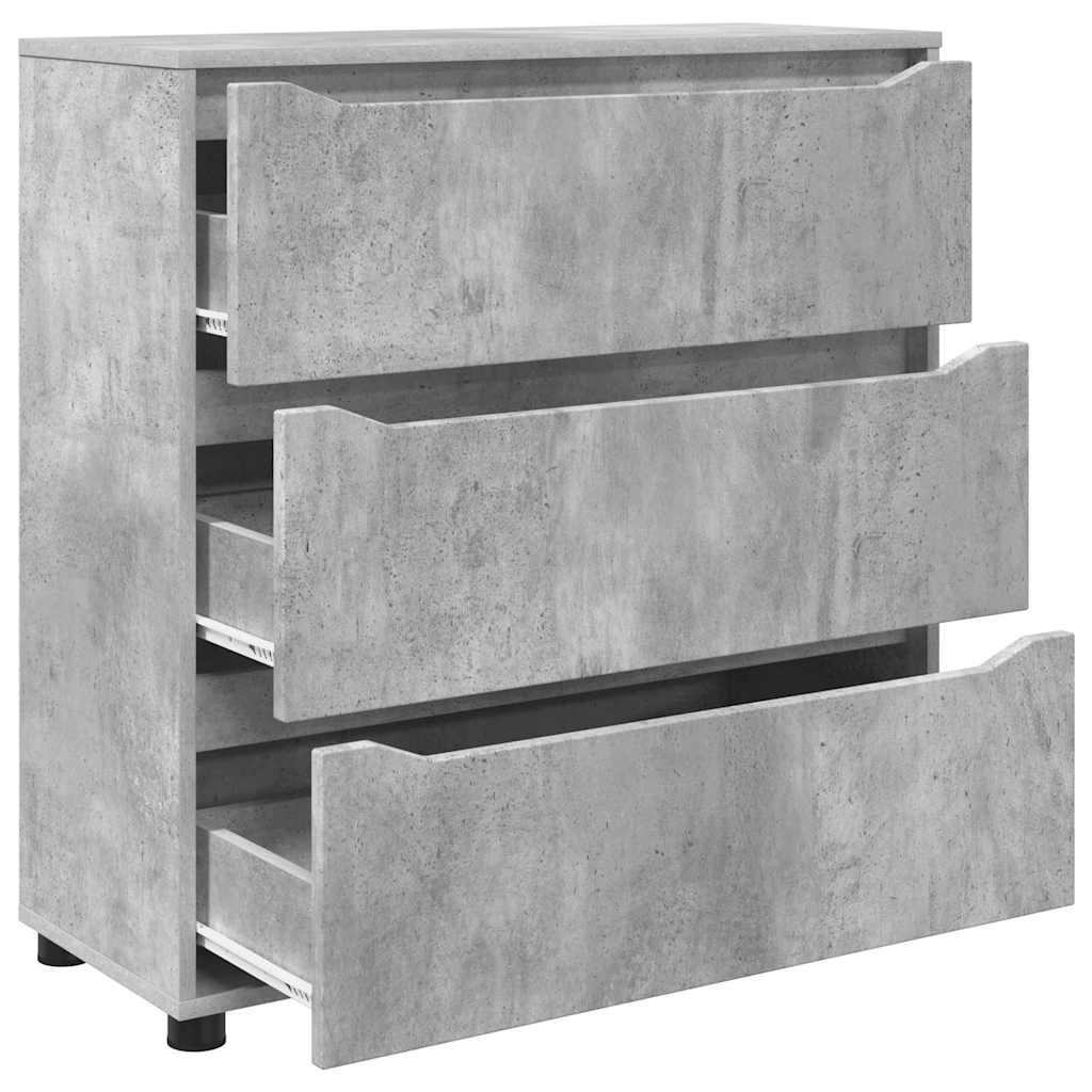 vidaXL Szafka do przechowywania Betonowy szary 80 x 31 x 81 cm