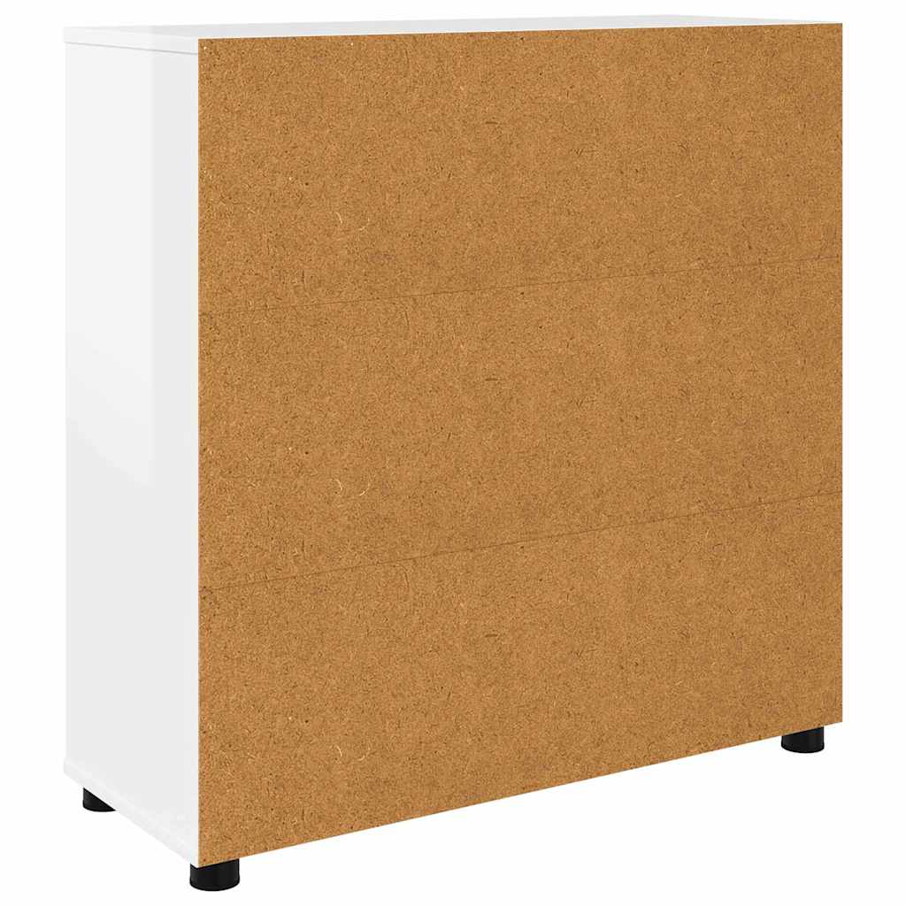 vidaXL Szafka do przechowywania Wysoki połysk biały 80 x 31 x 81 cm