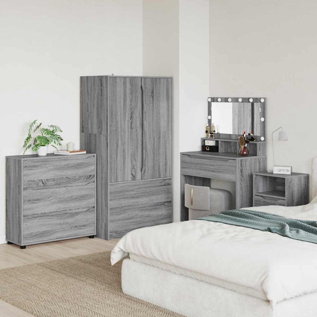 vidaXL Szafka do przechowywania Szary Sonoma 80 x 31 x 81 cm