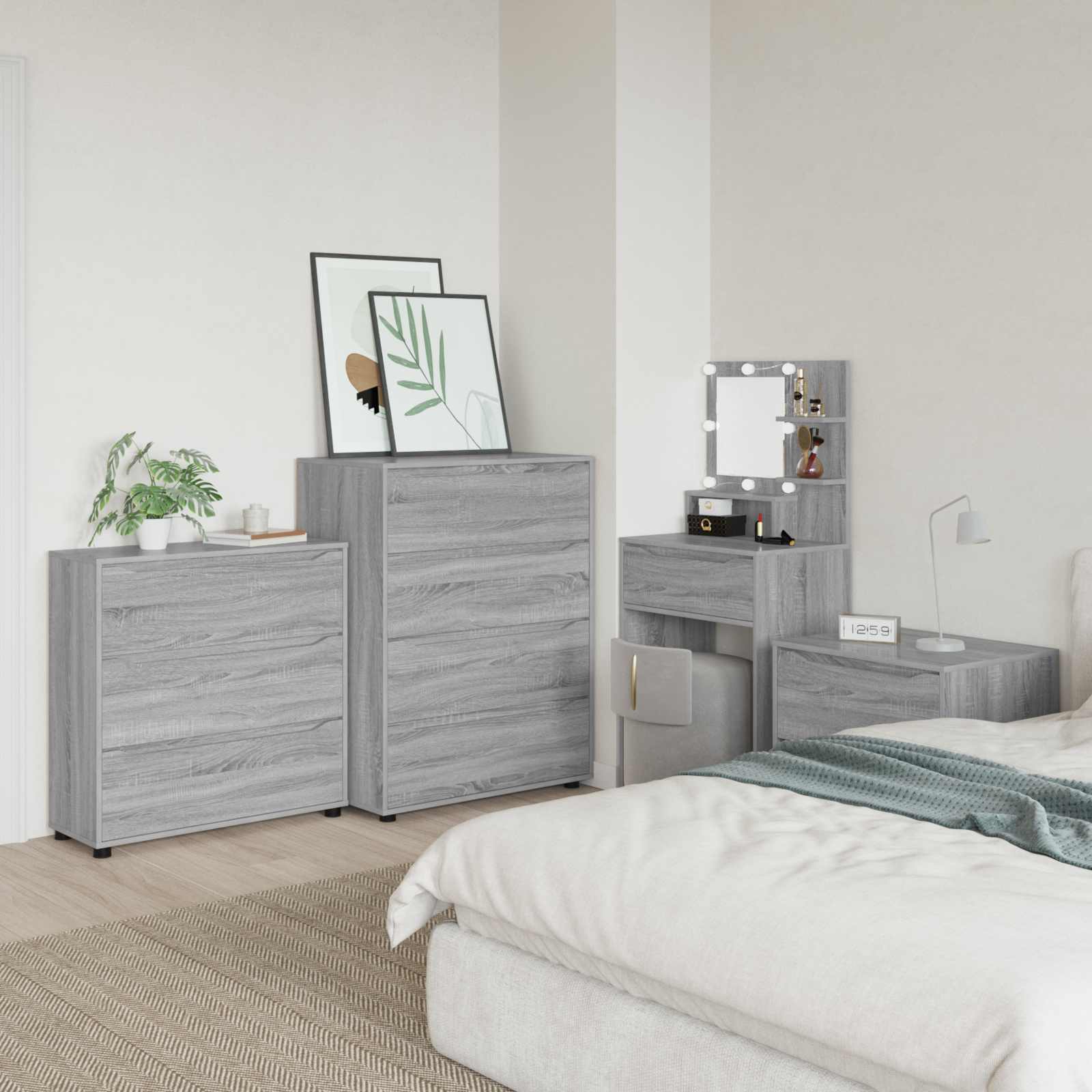 vidaXL Szafka do przechowywania 80 x 31 x 81 cm Drewno inżynieryjne