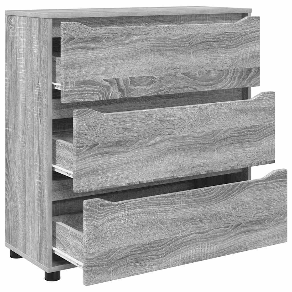 vidaXL Szafka do przechowywania Szary Sonoma 80 x 31 x 81 cm