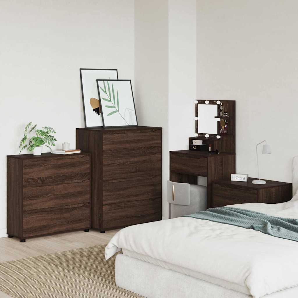 vidaXL Szafka do przechowywania Brązowy dąb 80 x 31 x 81 cm