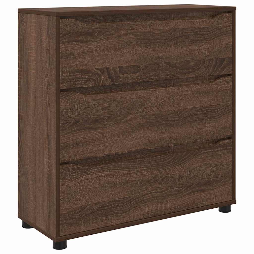 vidaXL Szafka do przechowywania Brązowy dąb 80 x 31 x 81 cm