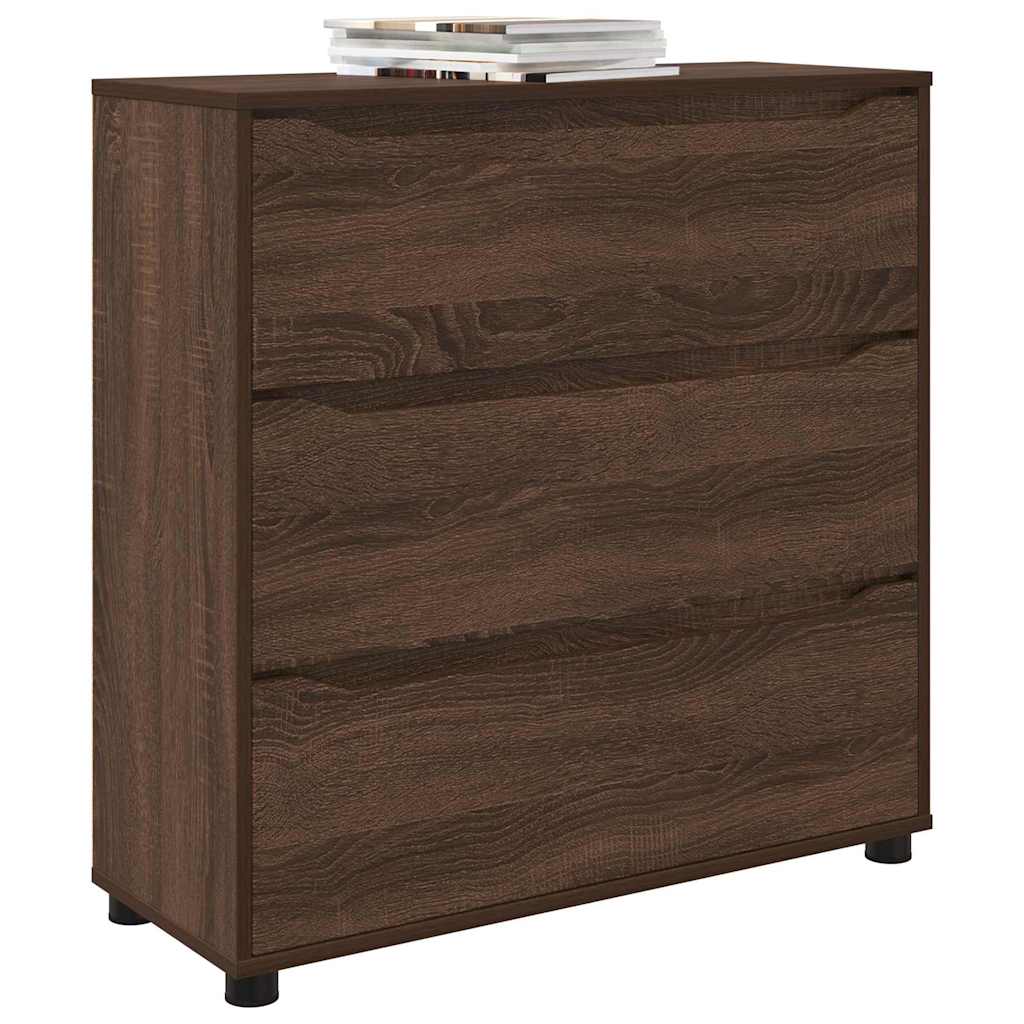 vidaXL Szafka do przechowywania Brązowy dąb 80 x 31 x 81 cm