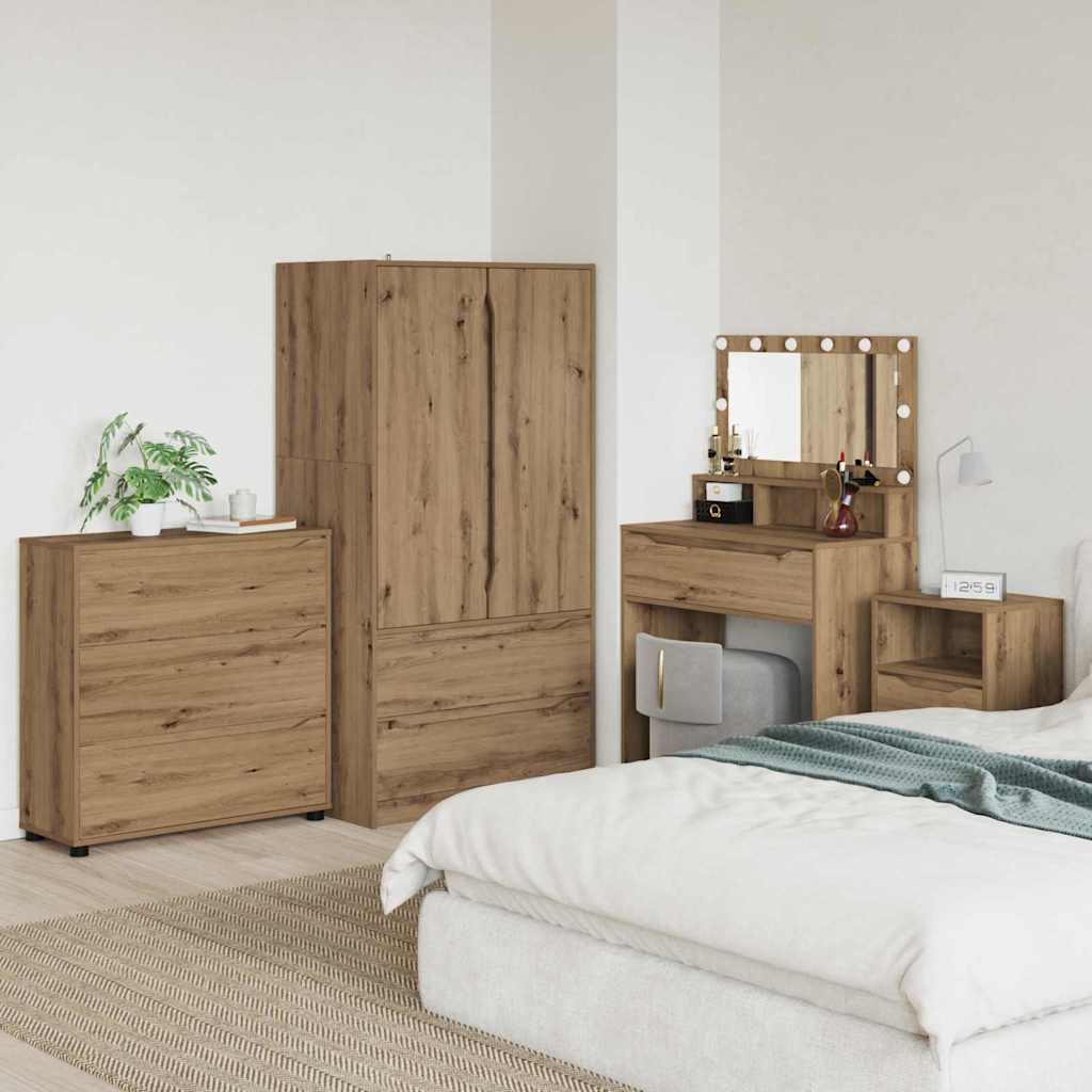 vidaXL Szafka do przechowywania Dąb rzemieślniczy 80 x 31 x 81 cm