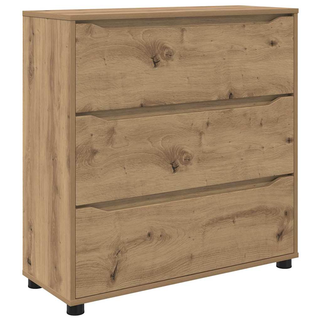 vidaXL Szafka do przechowywania Dąb rzemieślniczy 80 x 31 x 81 cm