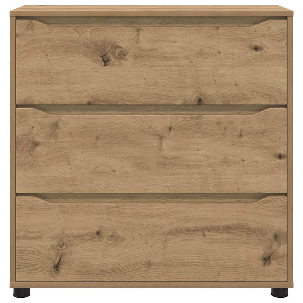 vidaXL Szafka do przechowywania Dąb rzemieślniczy 80 x 31 x 81 cm