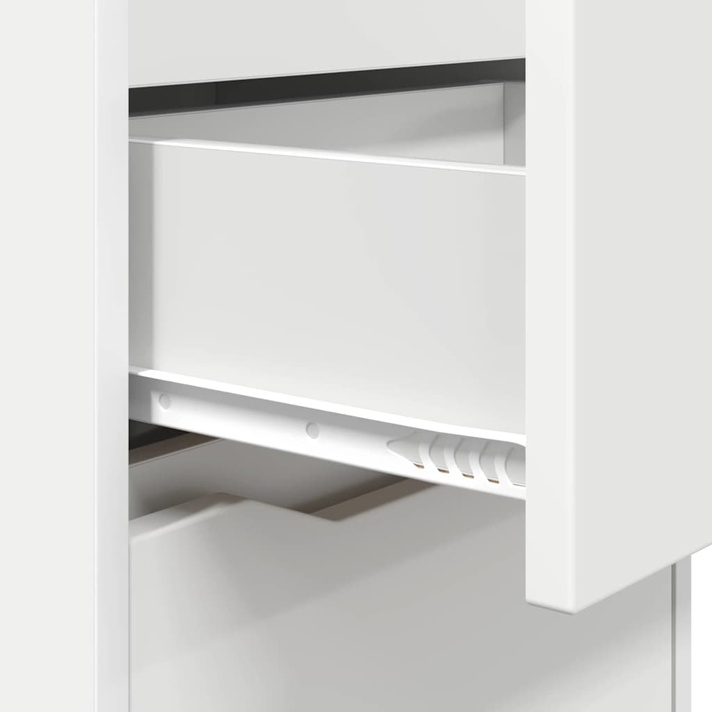 vidaXL Stolik nocny Biały 40 x 30 x 467 cm Materiał drewnopochodny