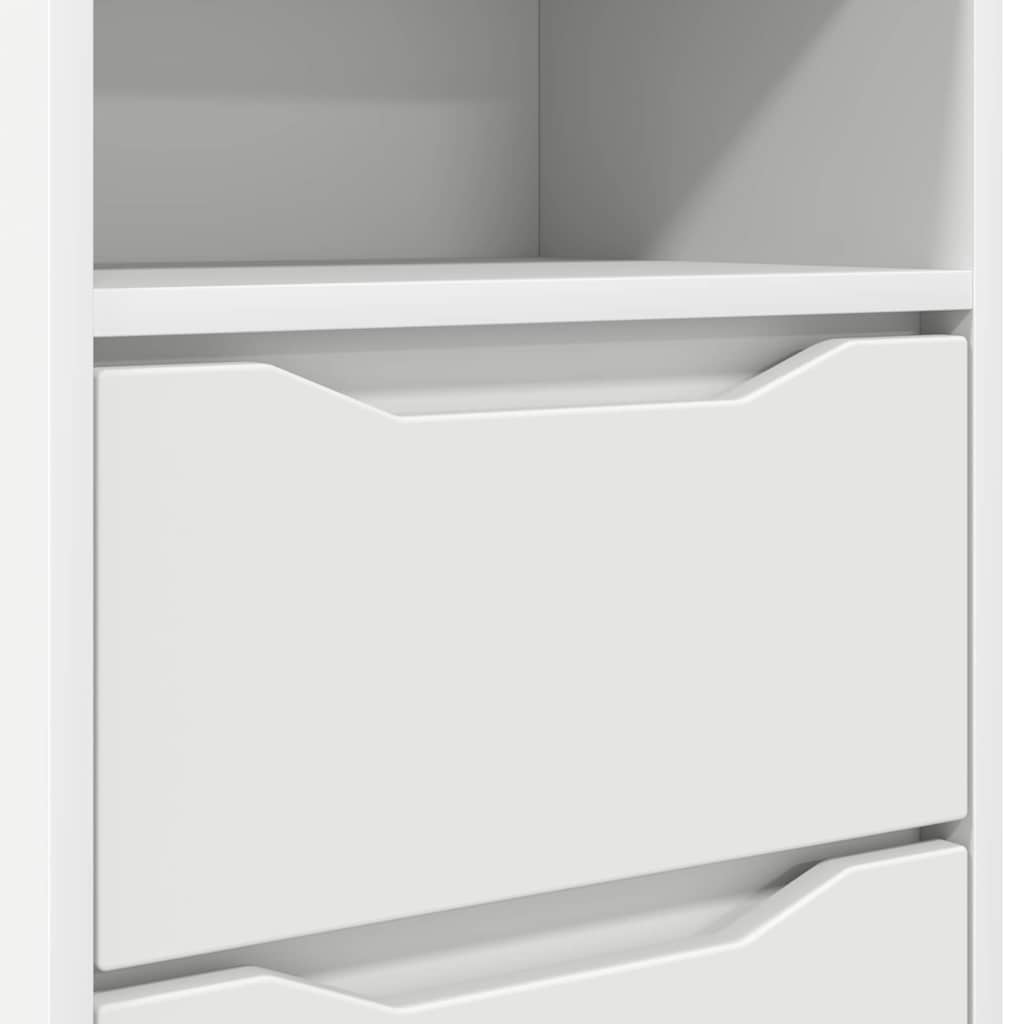 vidaXL Stolik nocny Biały 40 x 30 x 467 cm Materiał drewnopochodny