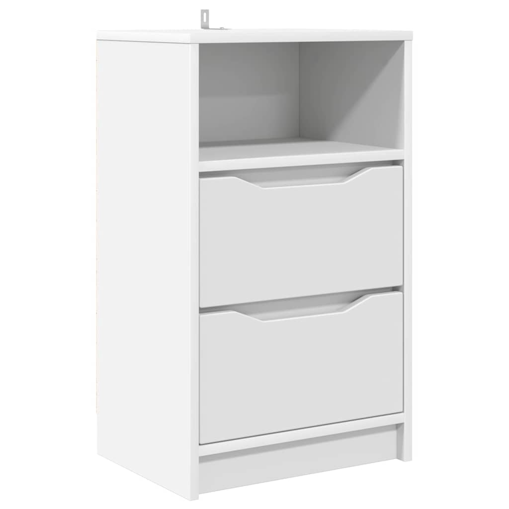 vidaXL Stolik nocny Biały 40 x 30 x 467 cm Materiał drewnopochodny