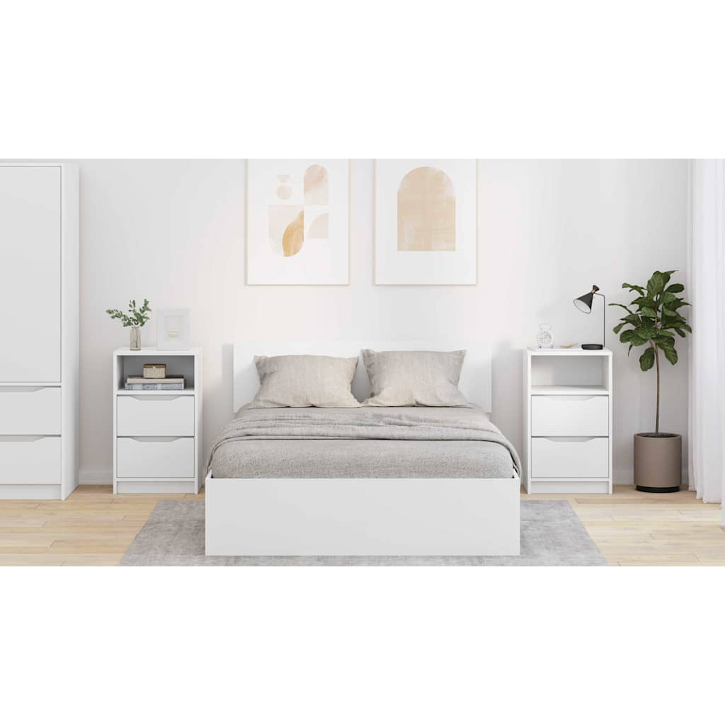 vidaXL Szafki nocne 2 szt. Biały 40 x 30 x 467 cm Drewno inżynieryjne